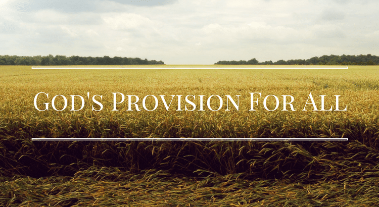 God’s Provision For All